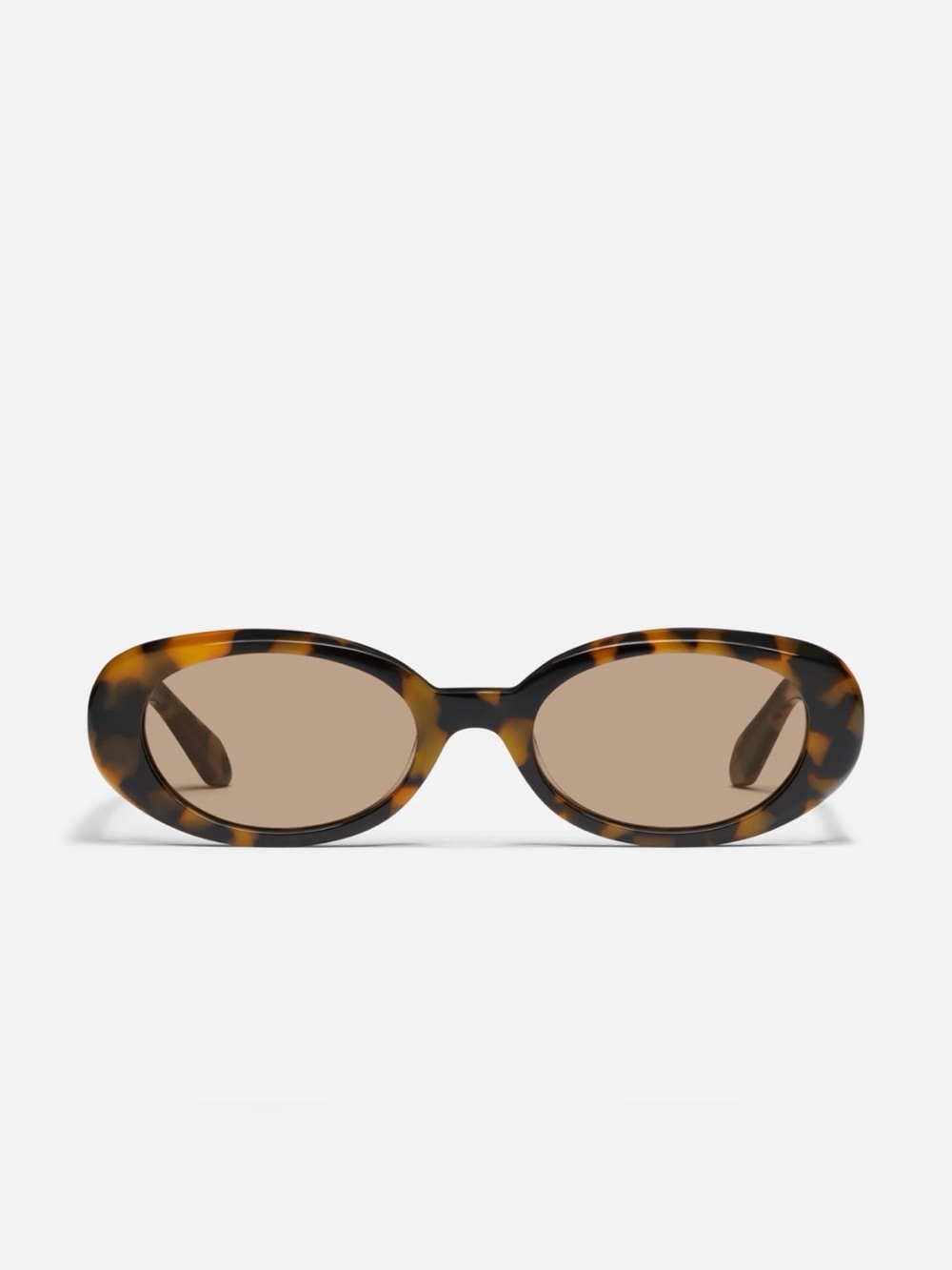 Quay Australia Felt Cute Oval Sunglasses - tortoiseshell